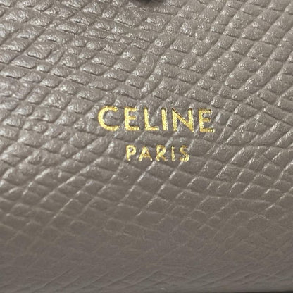 Celine Bifold Wallet Small Strap Wallet 10h263bru10pi Gray-beige And Light Blue