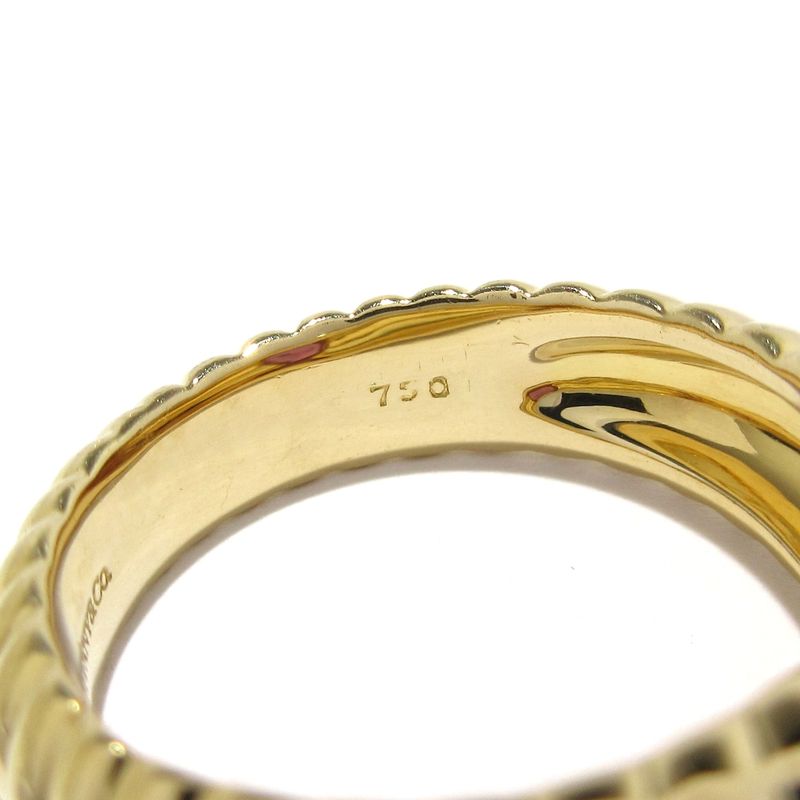 Tiffany & Co Ring Lived Friendship 18K Yellow Gold X Pink Tourmaline