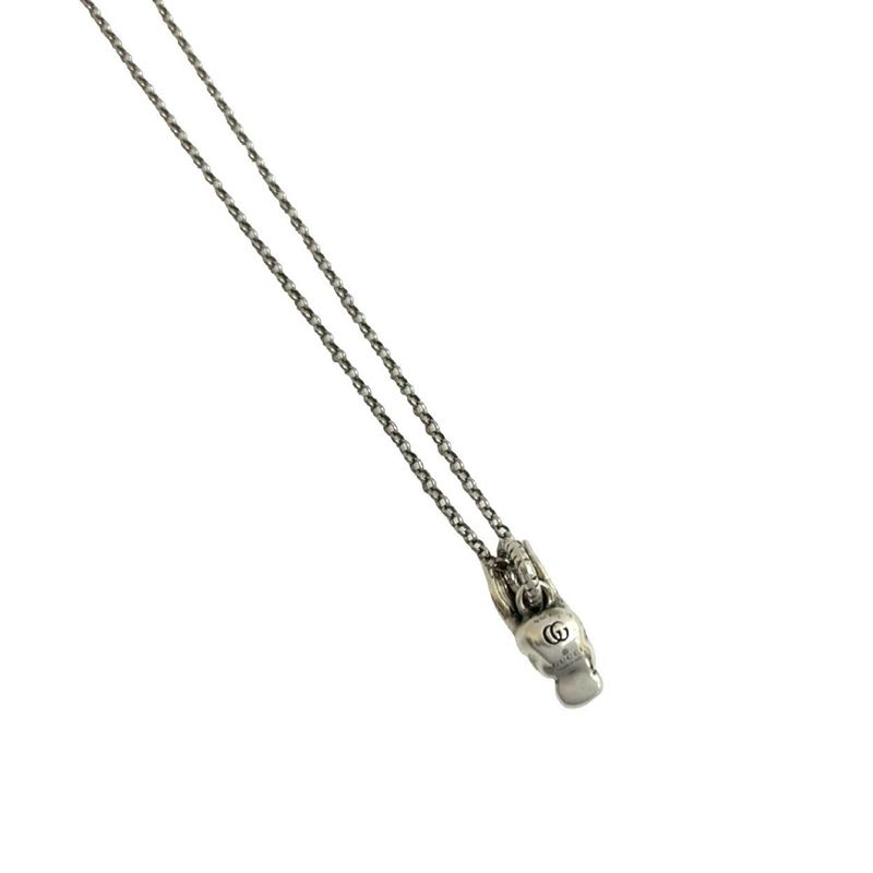 Gucci Anger Forest Rabbit Head Necklace Silver 925 Pendant