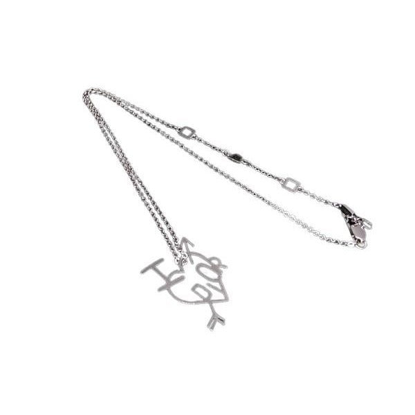 Dior Necklace Silver Metal Aro