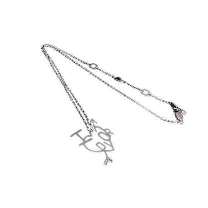Dior Necklace Silver Metal Aro