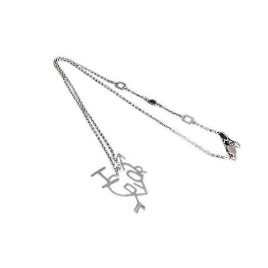 Dior Necklace Silver Metal Aro