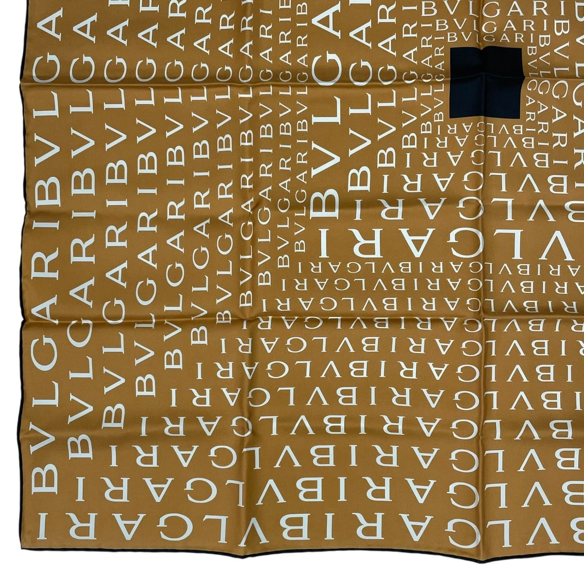 Bvlgari Scarf Silk Logomania Orange — view 4