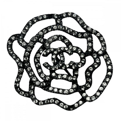 Chanel Brooch Rose Coco Mark Accessories Vintage Rhinestone