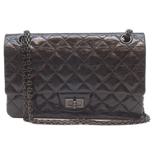 Chanel Black Vintage Calf Soft Double Flap Quilted 2.55 Handbag