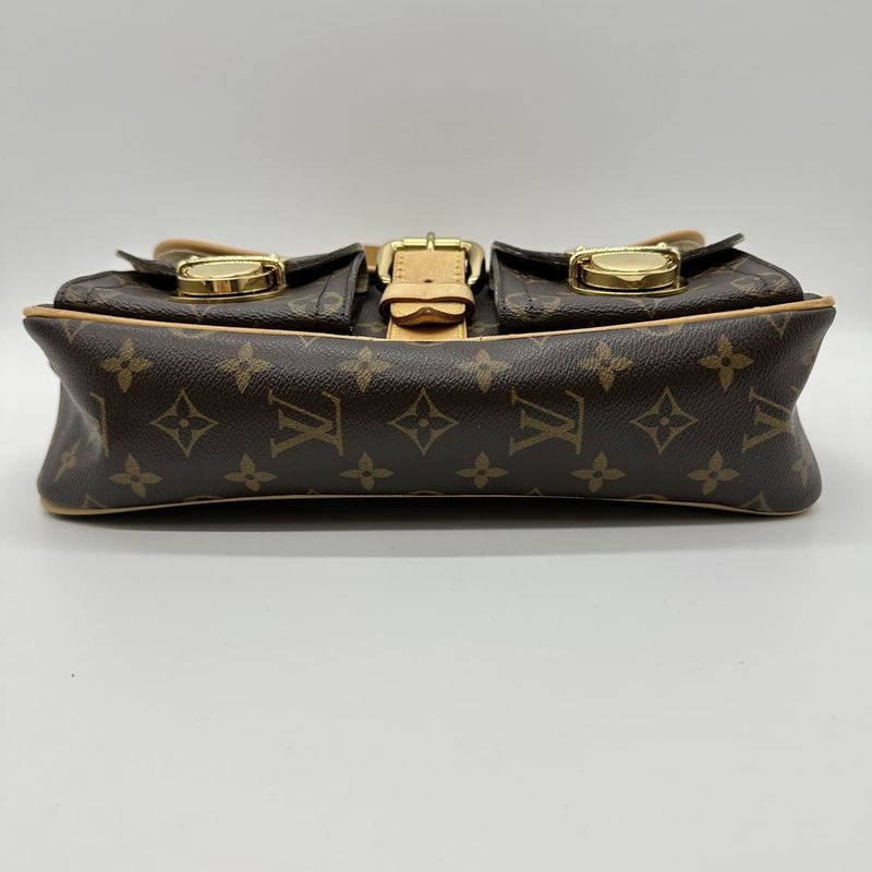 Louis Vuitton M40027 Shoulder Bag Hudson PM Brown Monogram Ladies Men