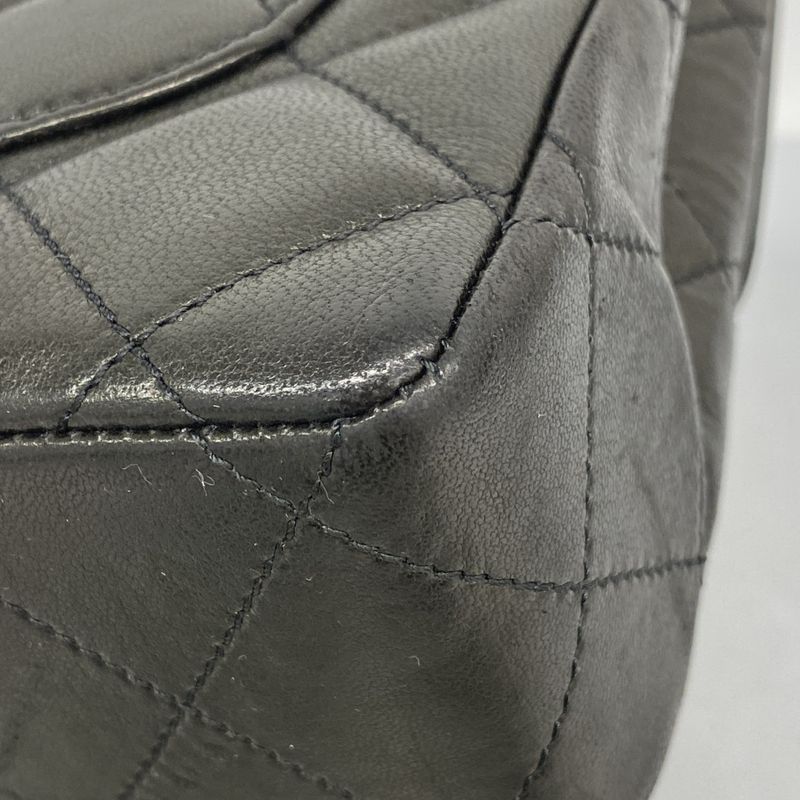 Chanel Shoulder Bag Matelasse / Paris Limited Edition Lambskin Black Gold/silver