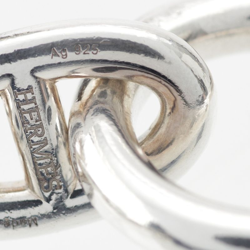 Hermes Chaine D'ancre TGM 12 Pieces Bracelet Accessories Ag925 Silver 1126g