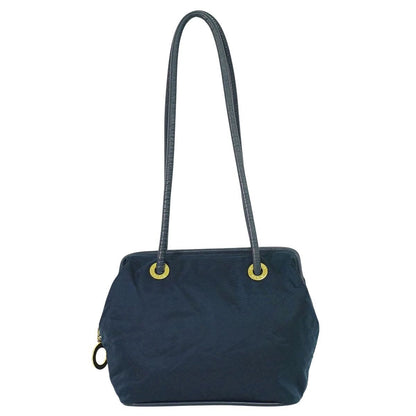 Celine Nylon Shoulder Bag Navy