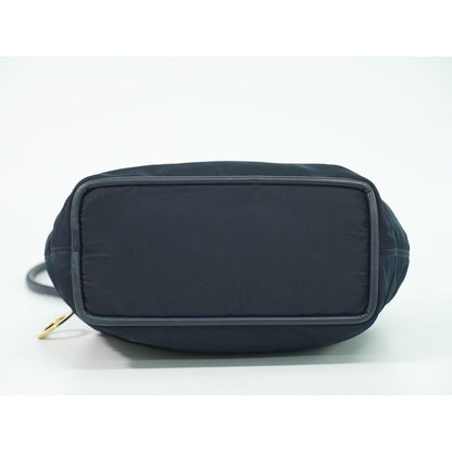 Celine Nylon Shoulder Bag Navy — view 3
