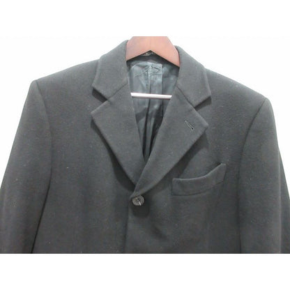 Fendi Chester Coat Long Black 50 Wool — view 2