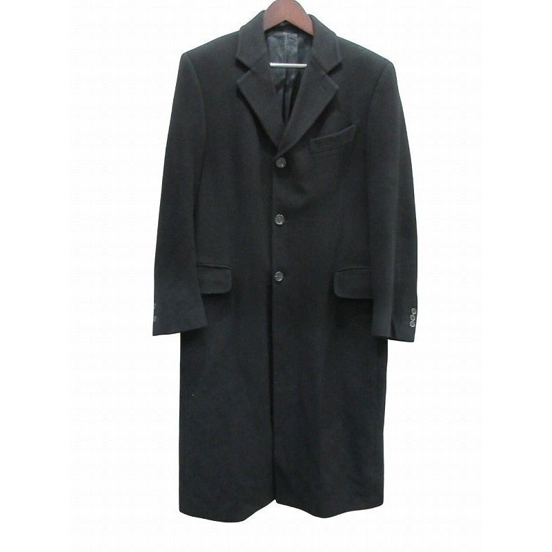 Fendi Chester Coat Long Black 50 Wool