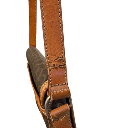 Celine - F 09 Vintage Macadam Shoulder Bag Women Brown FREE