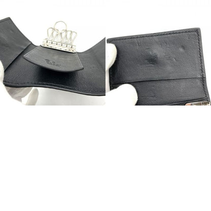 Gucci 150402 Key Case Key Guccissima Leather Black Ladies Men