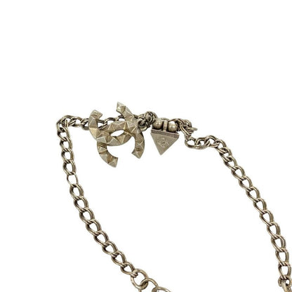Chanel Coco Mark Motif Metal Chain Bracelet Bangle Accessory 12A