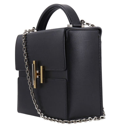 Hermes Cinetic 2WAY Leather Black A Women's Shoulder Bag