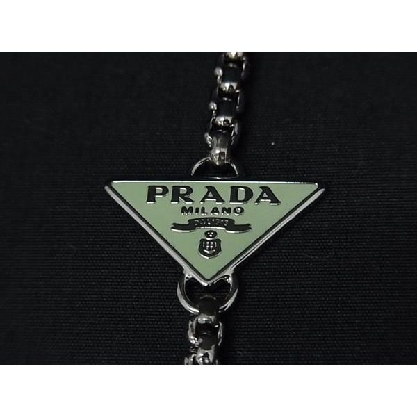 Prada Airpods Wireless Earphone Chain Silver Necklace — view 4