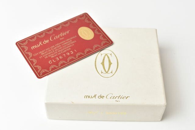 Cartier Coin Case Coin Purse Cartier Wallet Must Line Horseshoe Shape Bordeaux