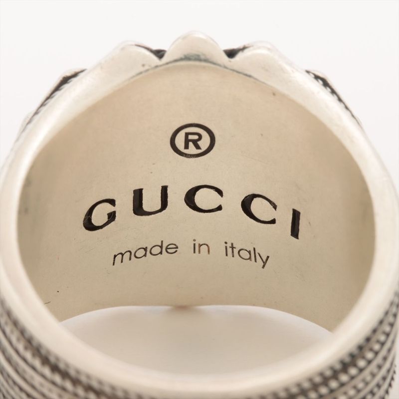 Gucci Interlocking G Silver Ring 18 (actual Size 18.5) Made In Italy
