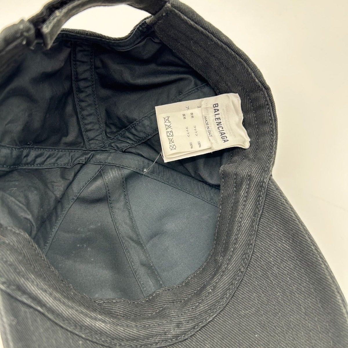 Balenciaga Baseball Cap Black Hat — view 7