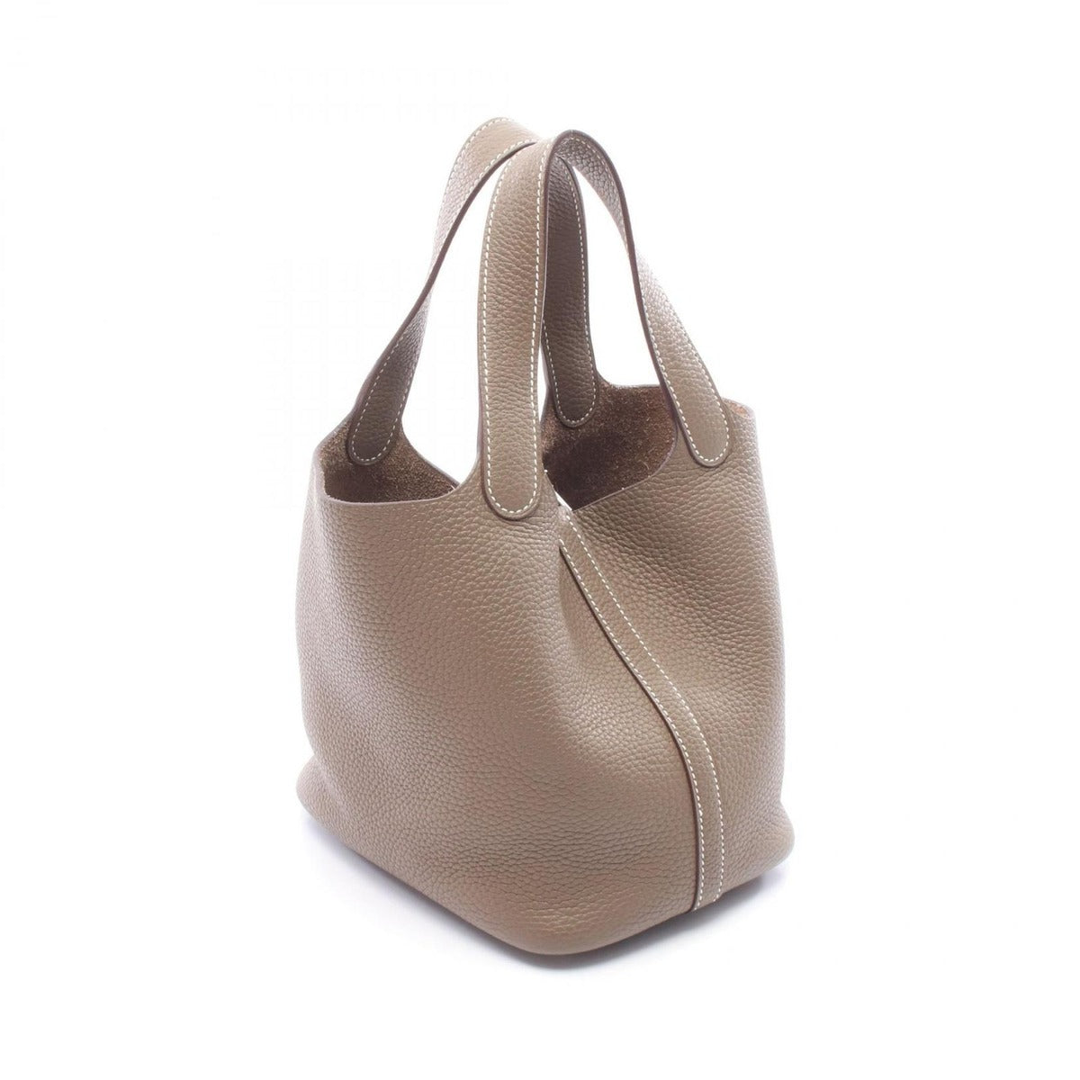 Hermes Handbag Picotin Lock PM Etoupe Leather Gray — view 2