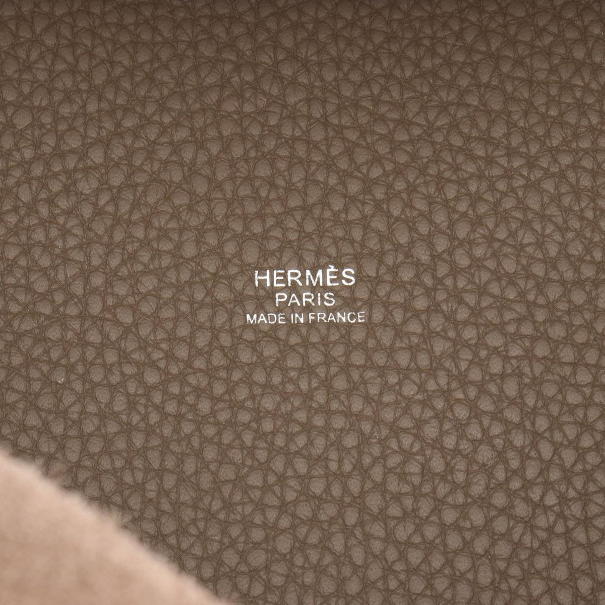 Hermes Handbag Picotin Lock PM Etoupe Leather Gray — view 4