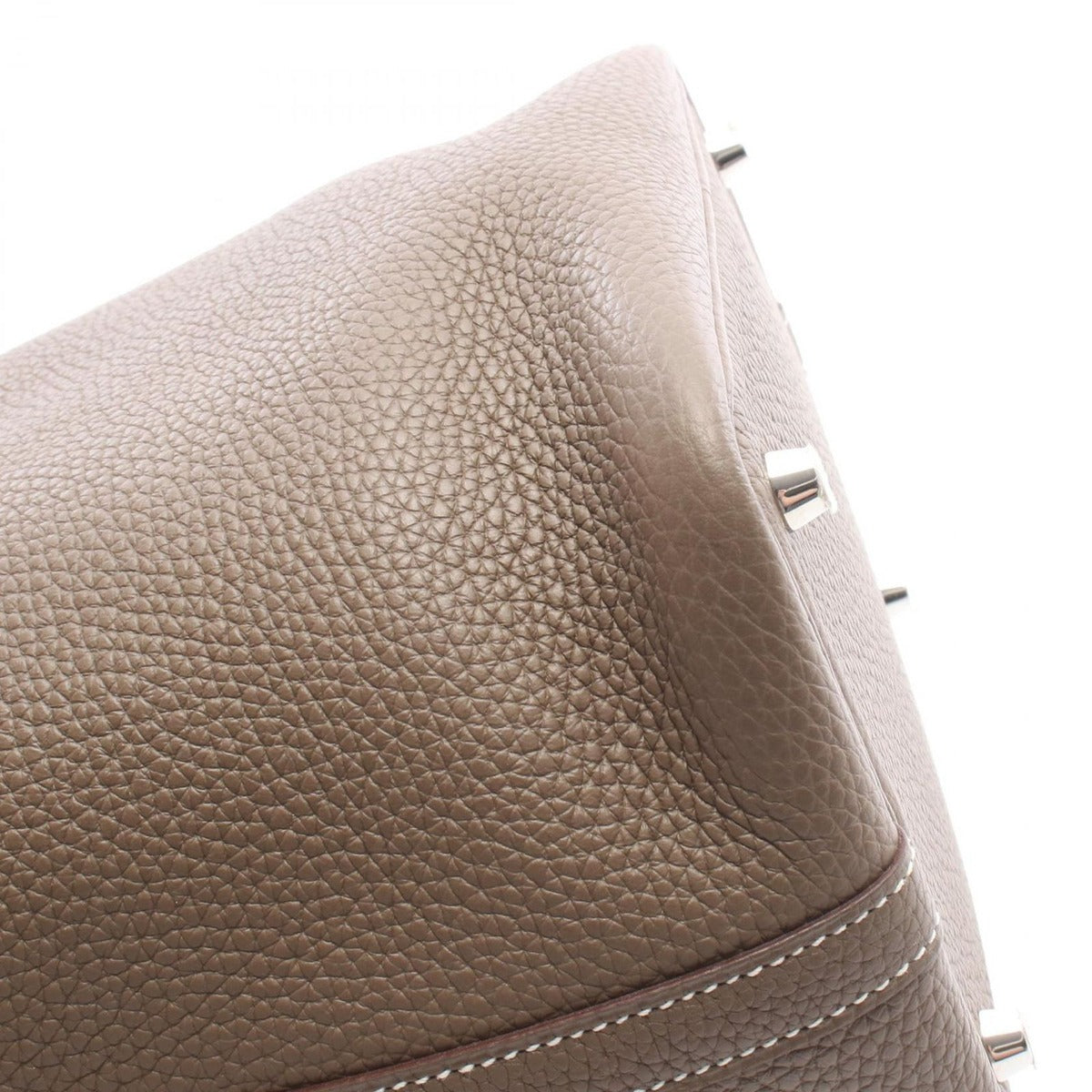 Hermes Handbag Picotin Lock PM Etoupe Leather Gray — view 6