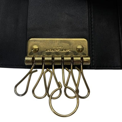 Saint Laurent Paris 6-stack Key Case Key Hook Compact Heart Motif Allover