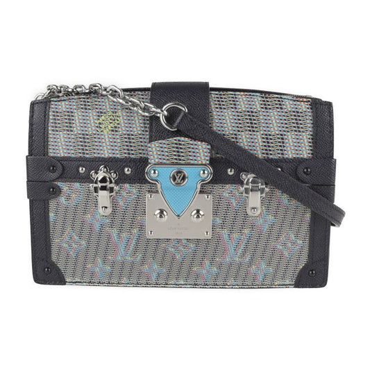 Louis Vuitton Petite Mal Shoulder Bag Leather Blue Black