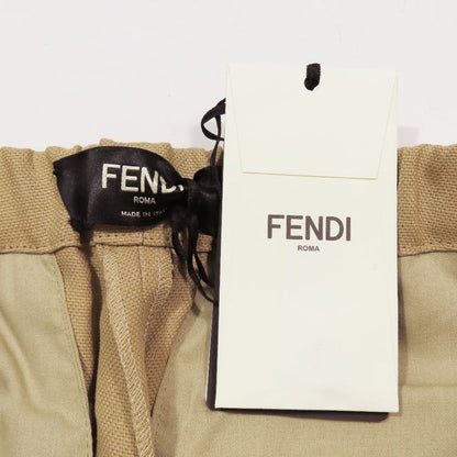 Unused 2023 Fendi Textile Paper Tuck Slacks Wide Straight Pants Bottoms 46