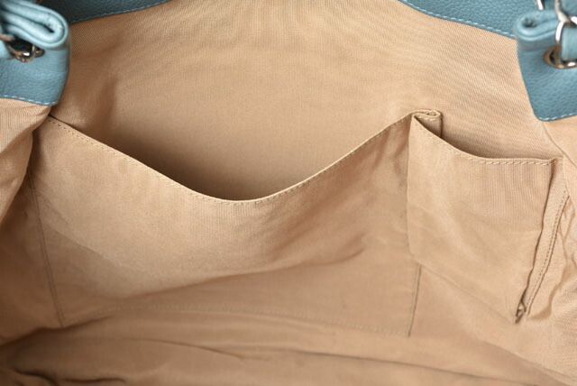 Chanel Tote Bag 2way Chanel Chain Bag Coco Mark Quilted Stitching Light Blue