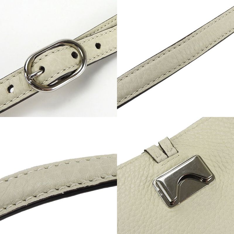 Gucci Shoulder Bag Bamboo Daily 370826 Leather Ivory Simple Usual Women Ladies