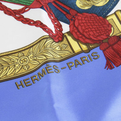 Hermes Grand Uniforme Carré 90 Scarf Silk Ladies Multicolor High Brand Luxury