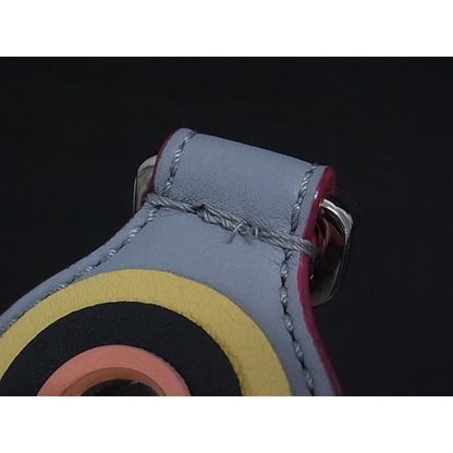 Fendi Strap You Leather Studded Bag Shoulder Gray Multicolor — view 5