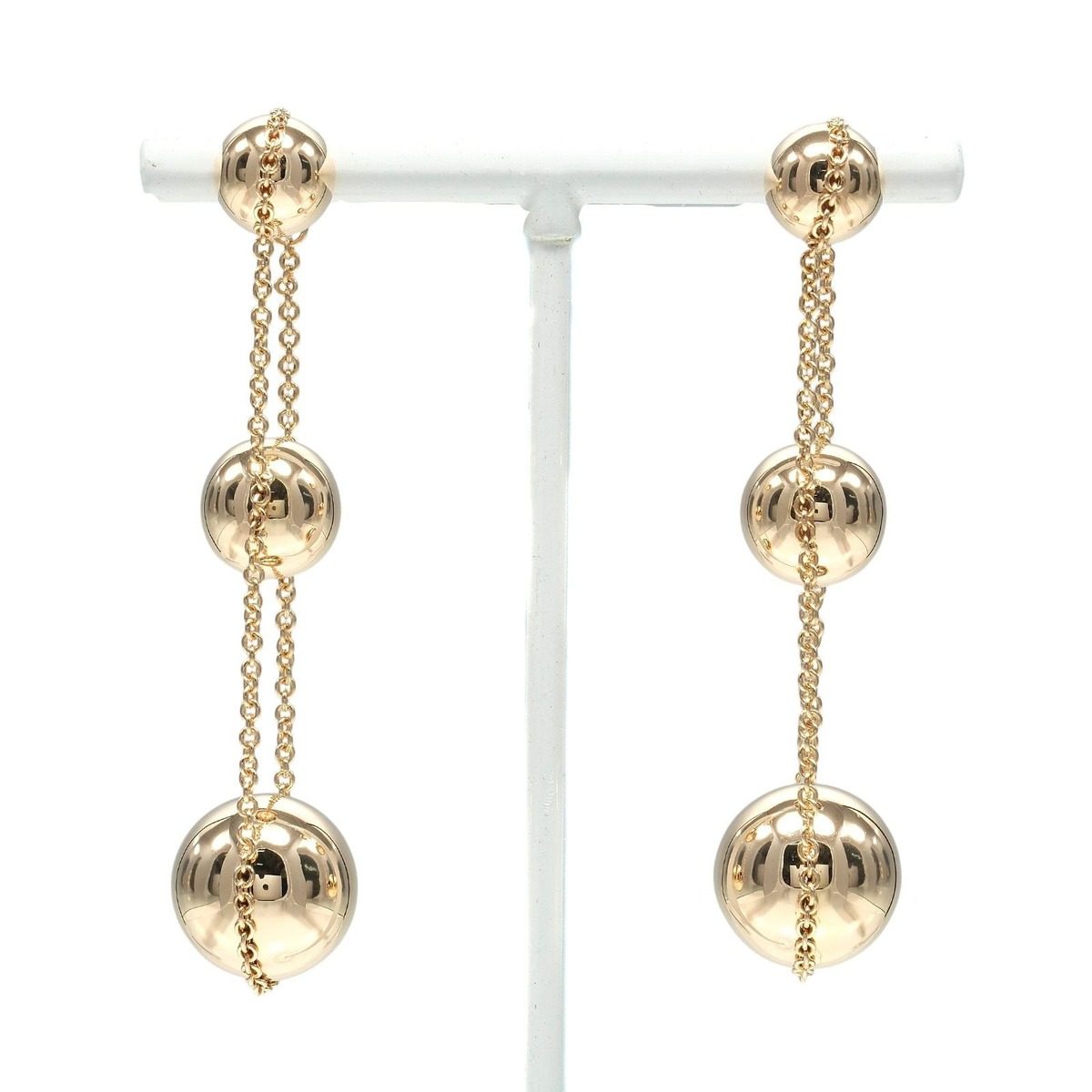 Tiffany & Co Triple Drop Gold Earrings