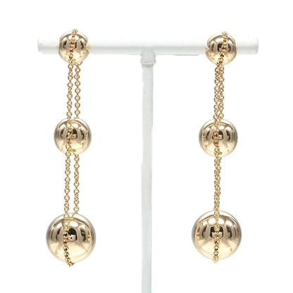 Tiffany & Co Triple Drop Gold Earrings