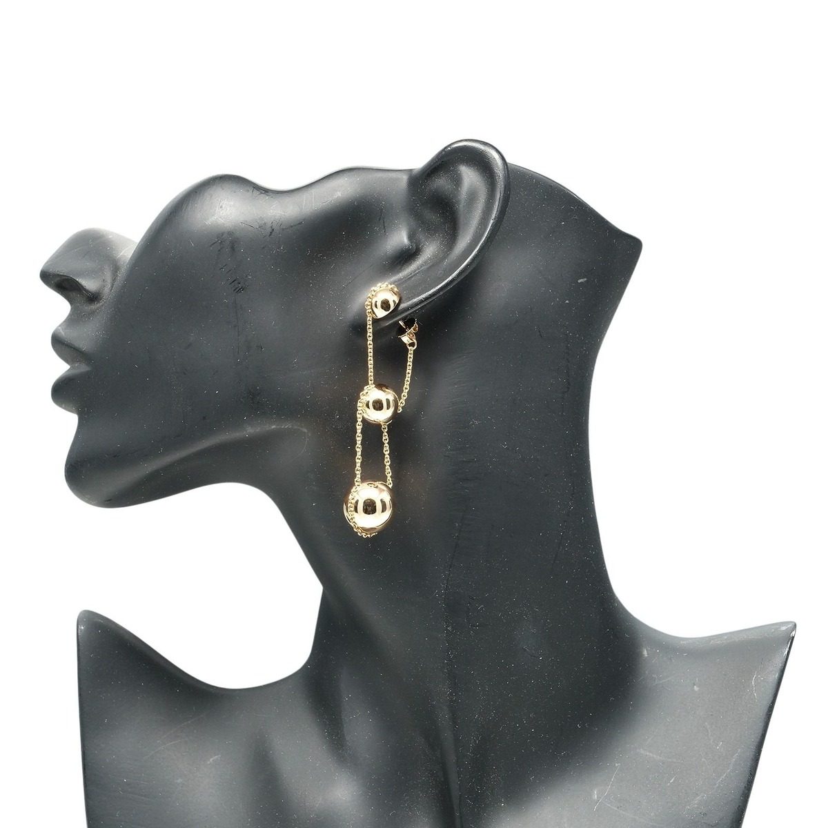 Tiffany & Co Triple Drop Gold Earrings — view 2