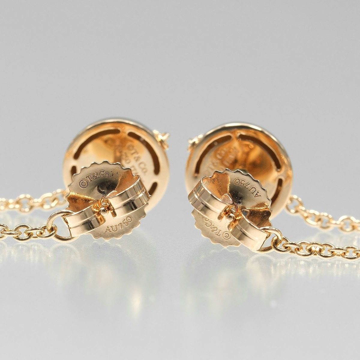 Tiffany & Co Triple Drop Gold Earrings — view 5