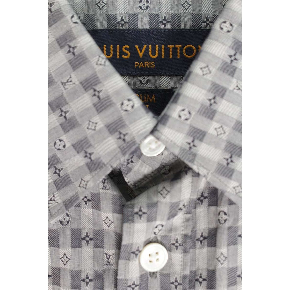 Louis Vuitton Ffm Monogram Check Long Sleeve Shirt XS — view 3