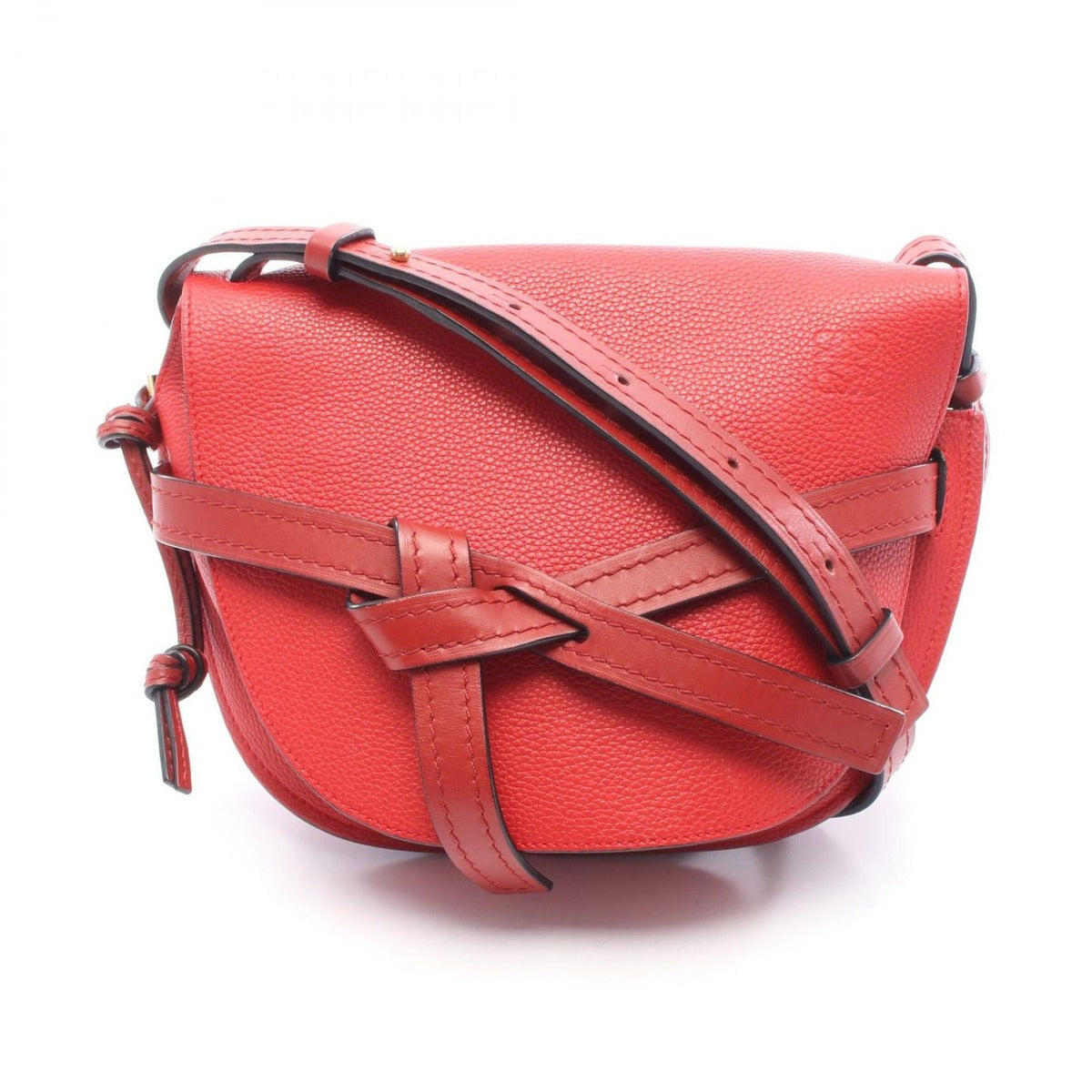 Loewe Shoulder Bag Gate Small Red Leather