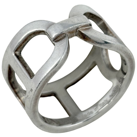 Hermes Chaine D'ancre MM Ring Silver