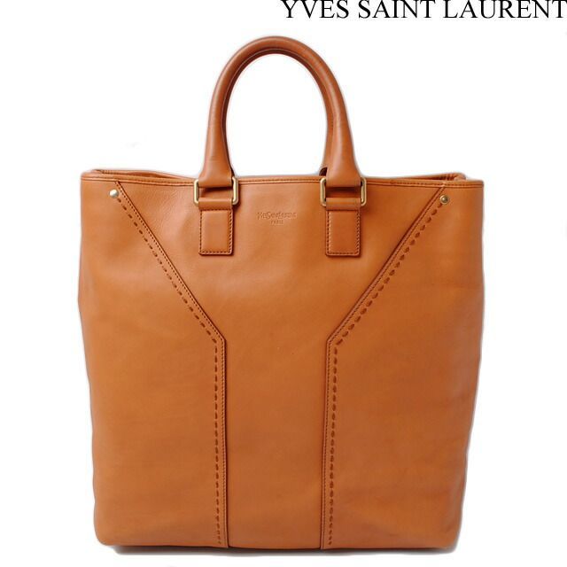Yves Saint Laurent Tote Handbag YVES Saint Laurent Leather Camel 189542