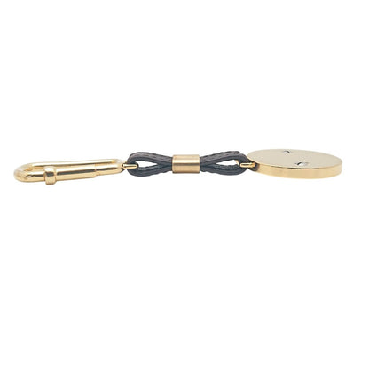 Gucci Vintage Key Holder Charm Leather Brown Gold Silver — view 15