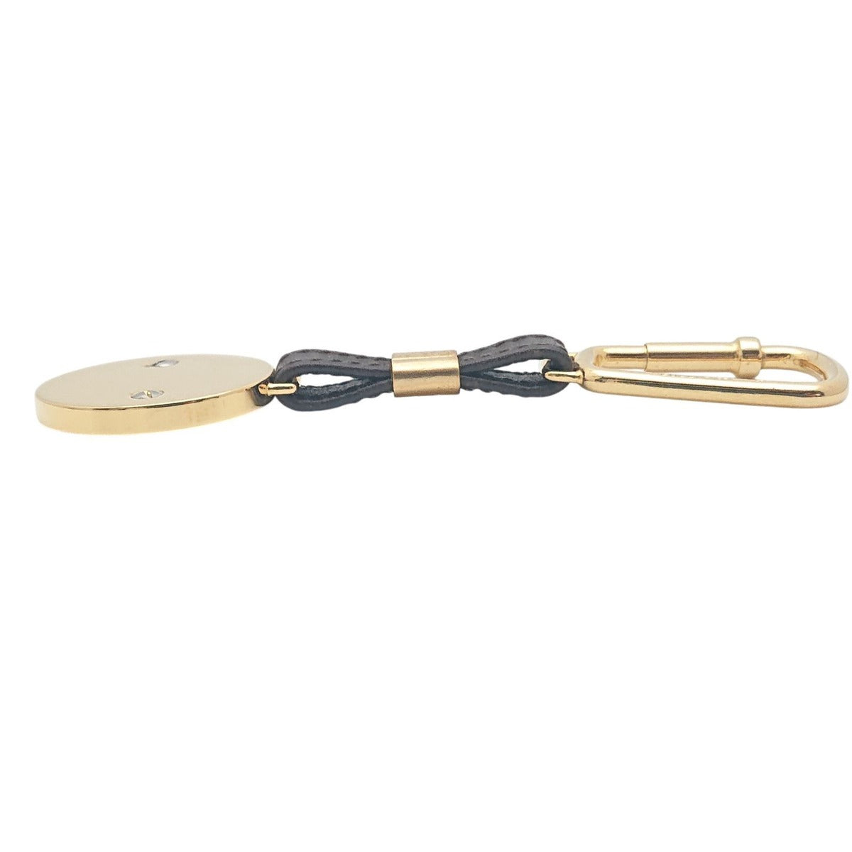 Gucci Vintage Key Holder Charm Leather Brown Gold Silver — view 16