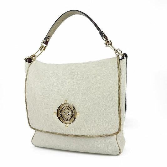 Loewe Shoulder Bag Miami 374.96.623 White Gold Hardware One