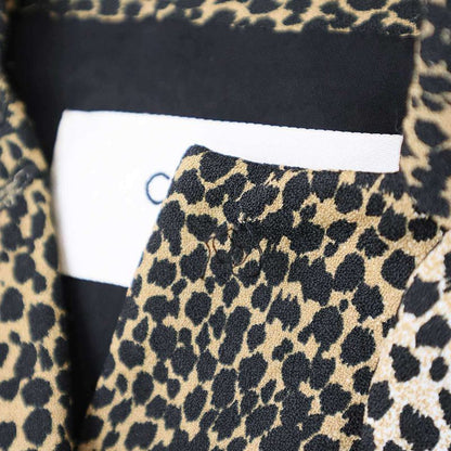 Celine 19aw Leopard Dress Ribbonette Cles Opal Dress 2r399450f Beige 36