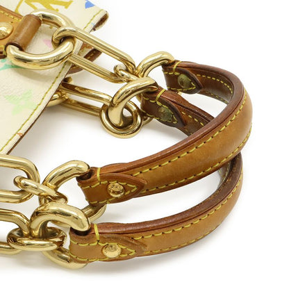 Louis Vuitton Monogram Multicolor Eau De La Handbag Tote Bag Chain Bron White