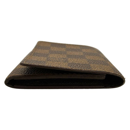 Louis Vuitton Damier Enveloppe Carte De Visite N62920 Ebène Card Case