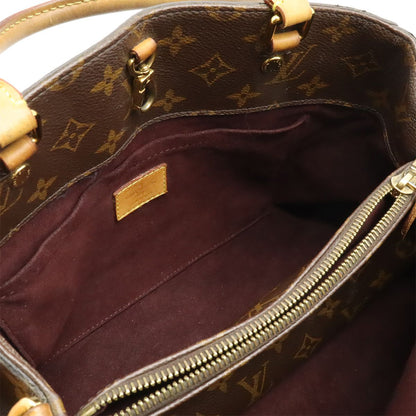 Louis Vuitton Monogram Montaigne MM Handbag 2WAY Shoulder Bag One Shoulder Semi