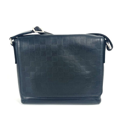 Louis Vuitton Shoulder Bag District PM N41033 Damier Infini Leather Black